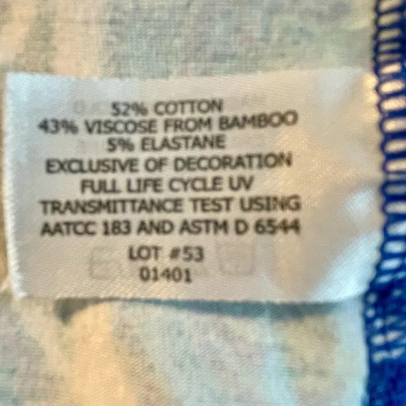 Coolibar Women’s Blue Paisley Print Oceanside Tunic Dress UPF 50+ Size Medium - Picture 9 of 9